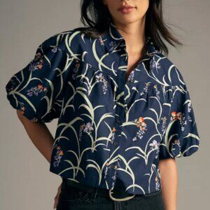 Maeve Anthropologie Zooey Bubble-Sleeve Blouse - XS